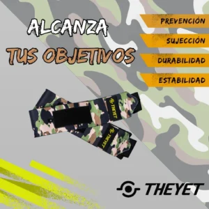 Green Camo Muñequeras deportivas Theyet