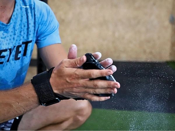calleras de cuero crossfit fitness gym halterofilia peso muerto deadlift