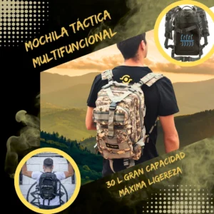 Mochila Táctica 25l MOLLE X-PACK Camo Gris - Imagen 7