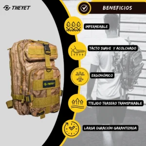 Mochila Táctica 25l MOLLE X-PACK Camo Forest - Imagen 3