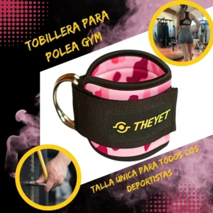 Correas Tobilleras para Enganches de Poleas Camo Rosa (Par) - Imagen 3