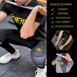 Rodilleras de compresion de Neopreno de 7mm para crossfit calistenia halterofilia fitness powerlifting gym gimnasio