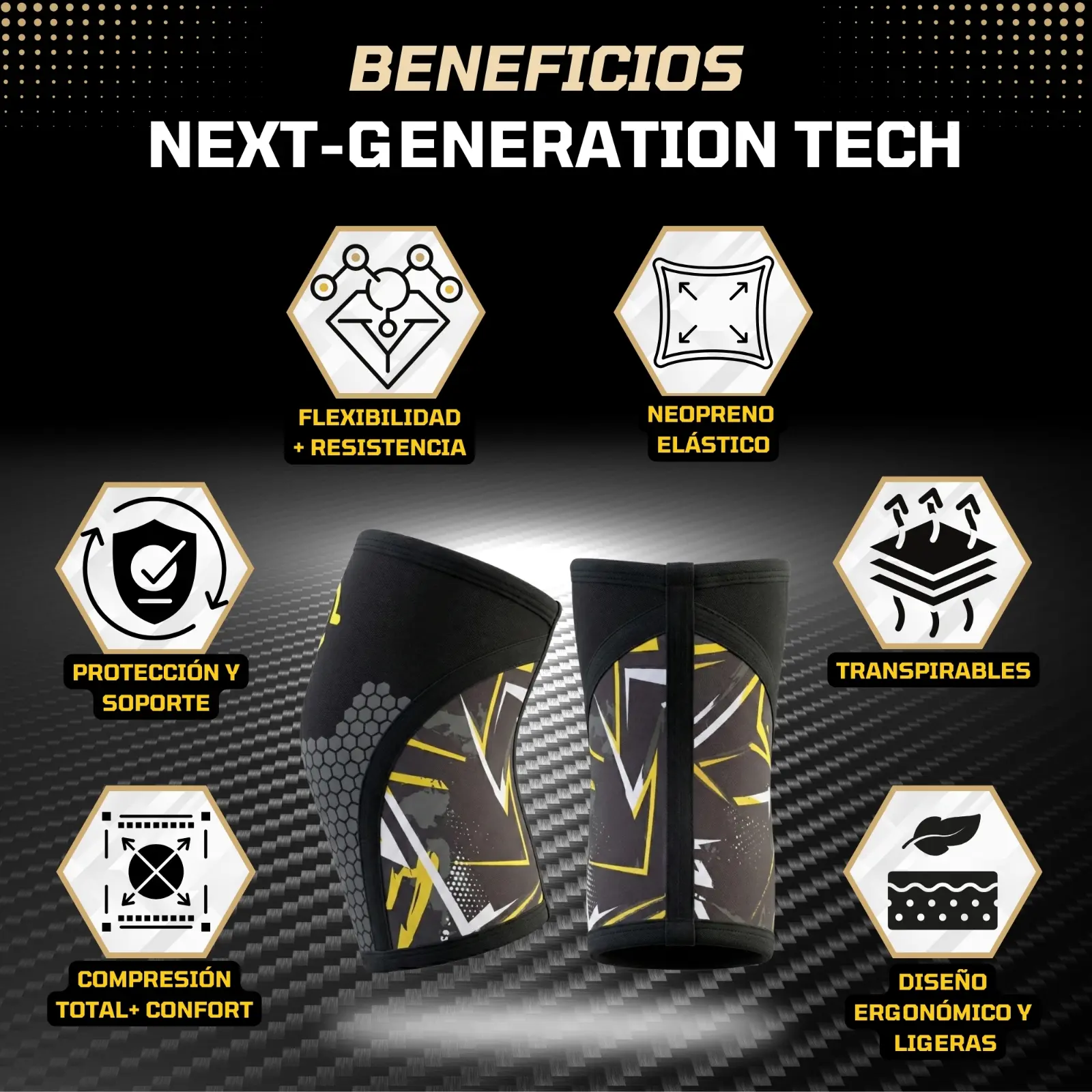 rodilleras crossfit 7mm levantamientos