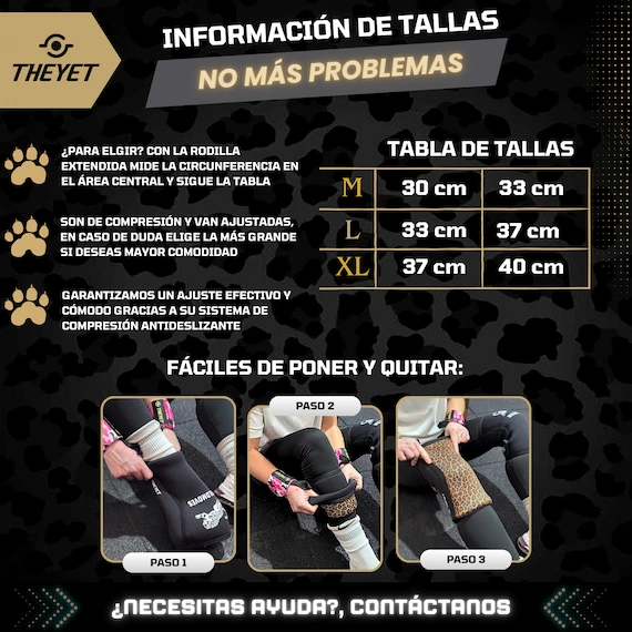 rodilleras halterofilia mujer reversibles animal print leopardo patron diseño animales cebra powerlifting crossfit gym gimnasio