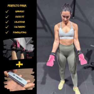 Calleras de cuero de alta resistencia para crossfit rosa mujer. Fitness, gimnasio, gym, entrenamiento, deporte rosas calleras rosa