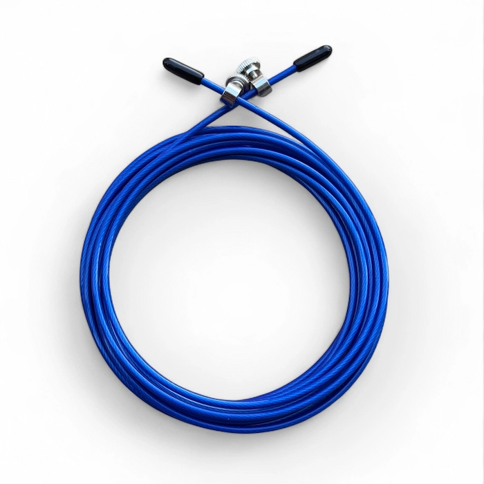 cable ligero resistente azul y negro para comba saltar crossfit y hyrox