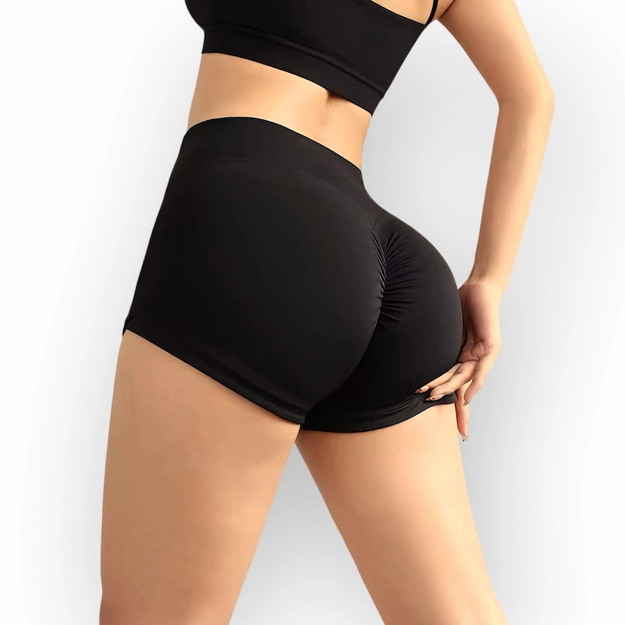Short pantalon corto malla deportiva mujer crossfit y hyrox theyet negro