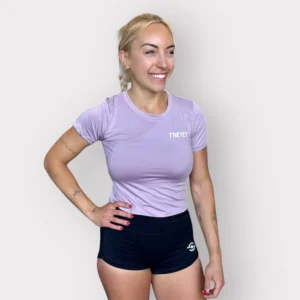 Short pantalon corto malla deportiva mujer crossfit y hyrox theyet negro