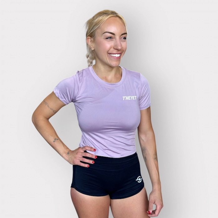 Short pantalon corto malla deportiva mujer crossfit y hyrox theyet negro