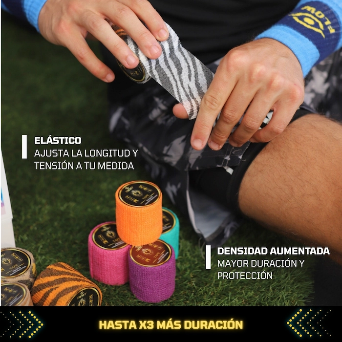 tape vendaje elastico dedos hook grip mano callos theyet halterofilia
