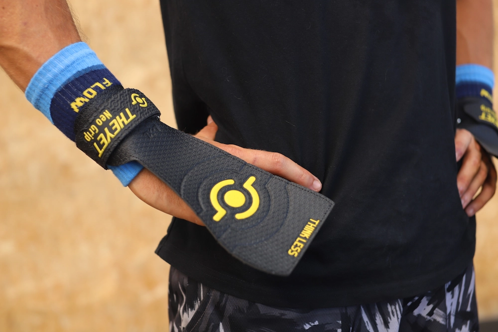 Calleras Neo Grip para crossfit cross training gimnasticos muscle up barra dominadas mano sin magnesio sin agujeros