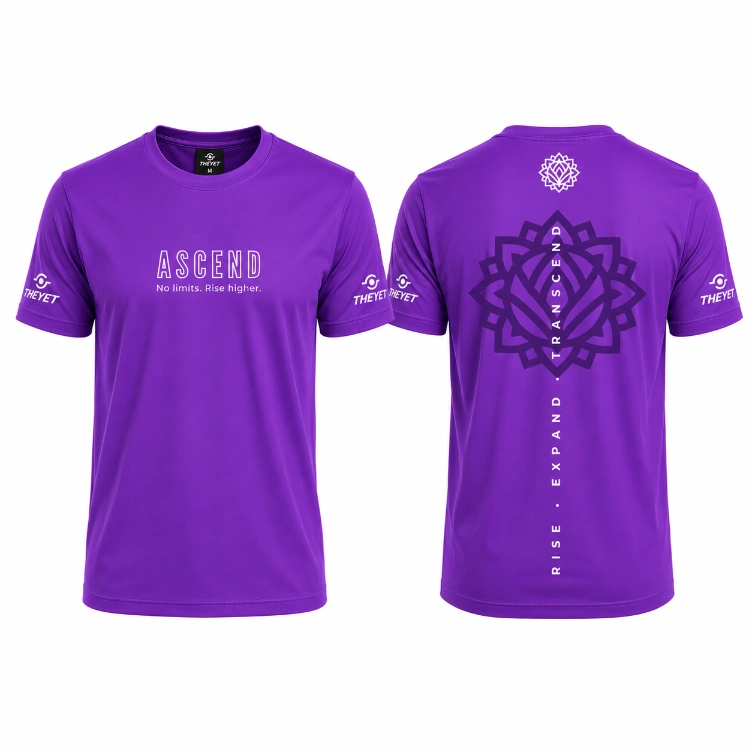 camisetas inner virtues theyet chakras morado