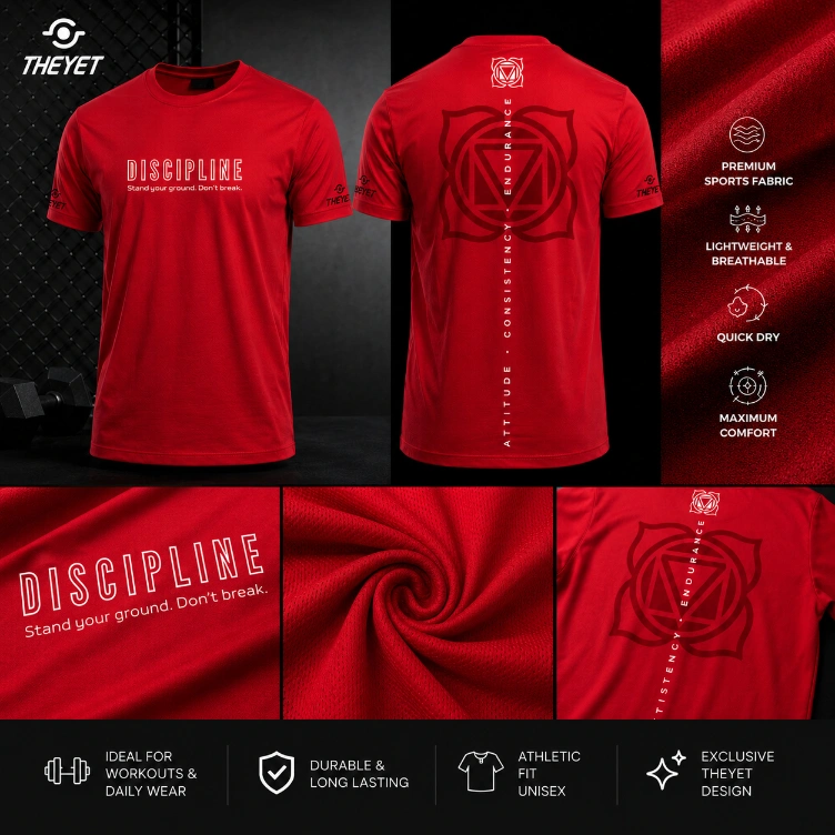 camisetas inner virtues theyet chakras roja