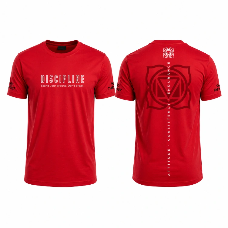 camisetas inner virtues theyet chakras roja