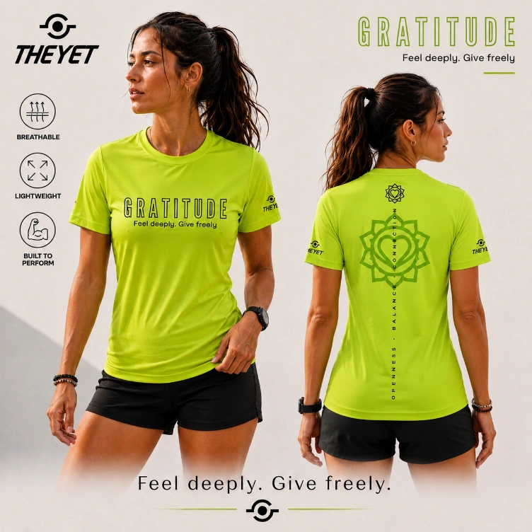 camisetas inner virtues theyet chakras verde